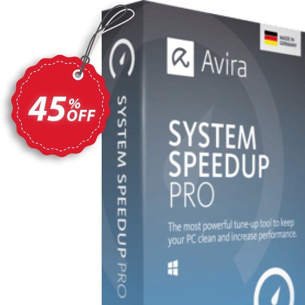 Avira System Speedup Pro Coupon, discount 45% OFF Avira System Speedup Pro, verified. Promotion: Fearsome promotions code of Avira System Speedup Pro, tested & approved