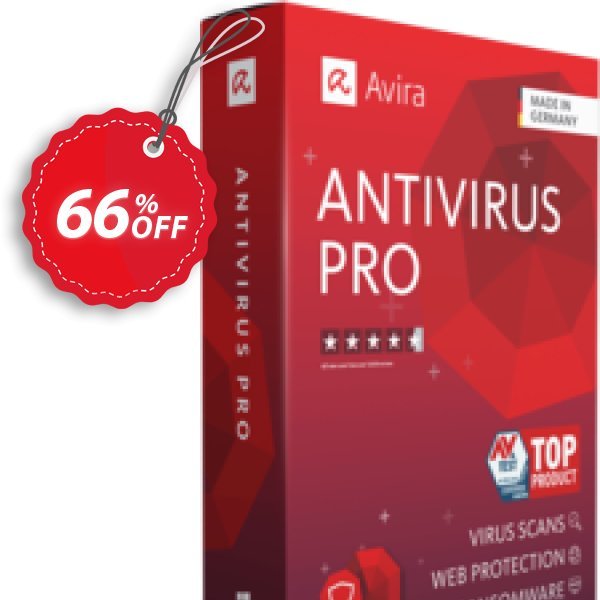 Avira Antivirus Pro 2 years Coupon, discount 50% OFF Avira Antivirus Pro 1 year, verified. Promotion: Fearsome promotions code of Avira Antivirus Pro 1 year, tested & approved