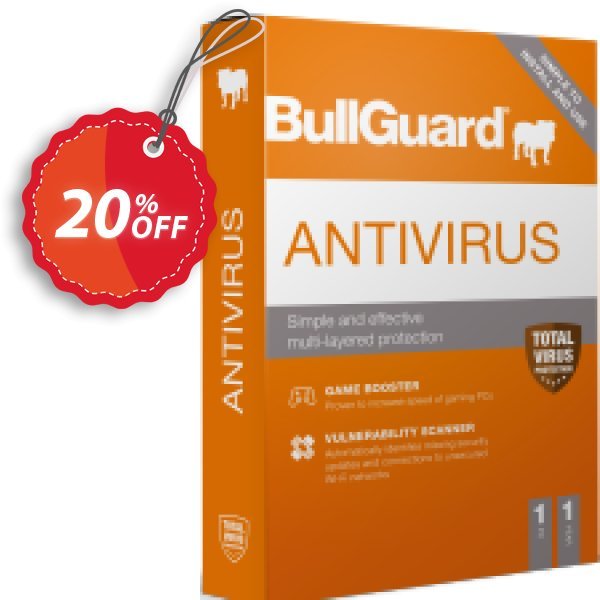 BullGuard Antivirus 2021 Coupon, discount BullGuard 2024 Antivirus 1-Year 3-PCs at USD$29.95 awful discounts code 2024. Promotion: awful discounts code of BullGuard 2024 Antivirus 1-Year 3-PCs at USD$29.95 2024