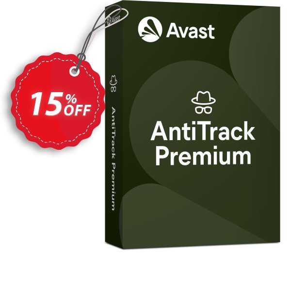 Avast AntiTrack Premium 10 device Coupon, discount 15% OFF Avast AntiTrack Premium 10 device, verified. Promotion: Awesome promotions code of Avast AntiTrack Premium 10 device, tested & approved