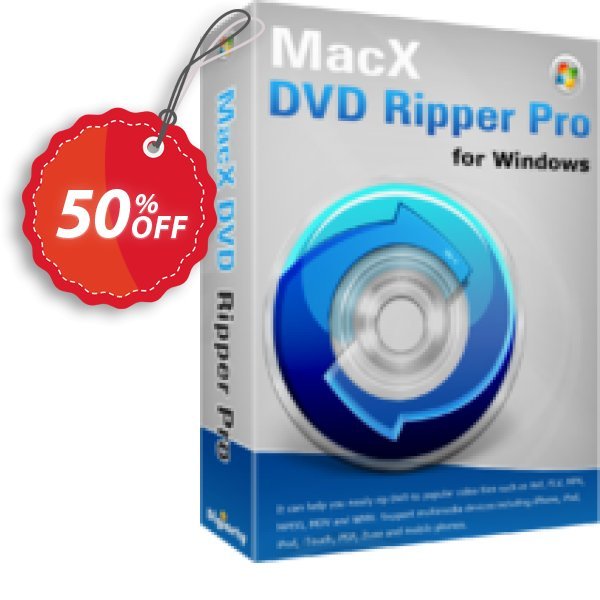 MACX DVD Ripper Pro for WINDOWS PREMIUM Coupon, discount 50% OFF MacX DVD Ripper Pro for Windows PREMIUM, verified. Promotion: Stunning offer code of MacX DVD Ripper Pro for Windows PREMIUM, tested & approved