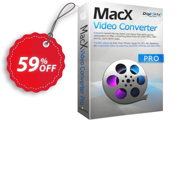 MACX Video Converter Pro STANDARD, 3-month  Coupon, discount 58% OFF MacX Video Converter Pro (3-month), verified. Promotion: Stunning offer code of MacX Video Converter Pro (3-month), tested & approved