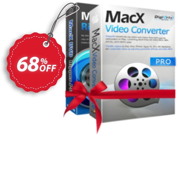 MACX DVD Ripper + Video Converter Pro Pack Coupon, discount 68% OFF MacX DVD Video Converter Pro Pack, verified. Promotion: Stunning offer code of MacX DVD Video Converter Pro Pack, tested & approved