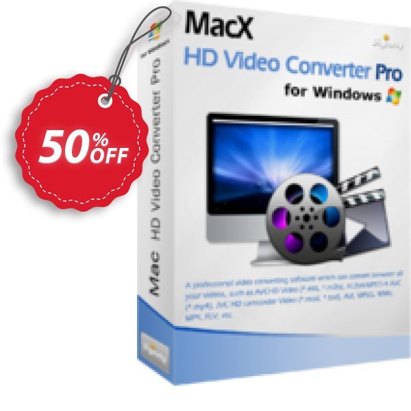 MACX HD Video Converter Pro for WINDOWS Coupon, discount 50% OFF MacX HD Video Converter Pro for Windows, verified. Promotion: Stunning offer code of MacX HD Video Converter Pro for Windows, tested & approved