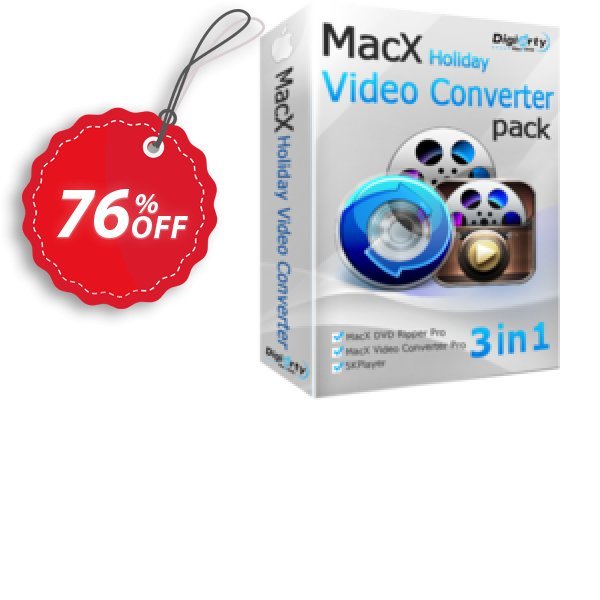 MACX Holiday Video Converter Pack Coupon, discount 76% OFF MacX Holiday Video Converter Pack, verified. Promotion: Stunning offer code of MacX Holiday Video Converter Pack, tested & approved