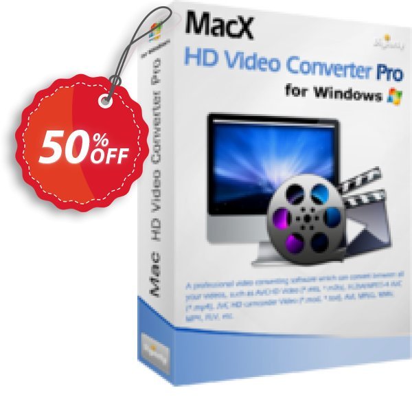 MACX HD Video Converter Pro for WINDOWS 3-month Coupon, discount . Promotion: MacX HD Video Converter Pro Family Video Pack coupon discount