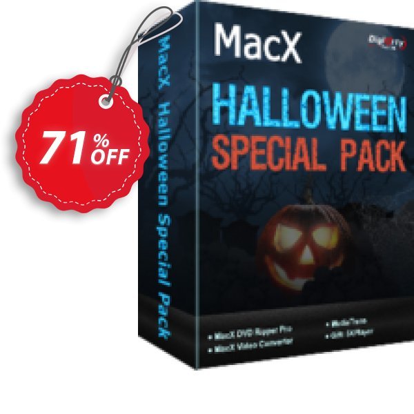 MACX Halloween Special Pack Coupon, discount 71% OFF MacX Anniversary Special Pack, verified. Promotion: Stunning offer code of MacX Anniversary Special Pack, tested & approved