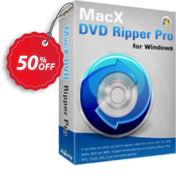 MACX DVD Ripper Pro for WINDOWS, 1-Year  Coupon, discount 30% OFF MacX DVD Ripper Pro for Windows (1-Year), verified. Promotion: Stunning offer code of MacX DVD Ripper Pro for Windows (1-Year), tested & approved