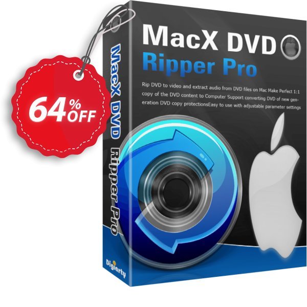 MACX DVD Ripper Pro Lifetime Coupon, discount New Year Promo. Promotion: MacX DVD Ripper Pro discount DRPAFFNEW40