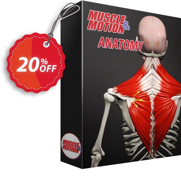 Muscle & Motion Anatomy Monthly Coupon, discount 20% OFF Muscle & Motion Anatomy 1 month, verified. Promotion: Awful promotions code of Muscle & Motion Anatomy 1 month, tested & approved