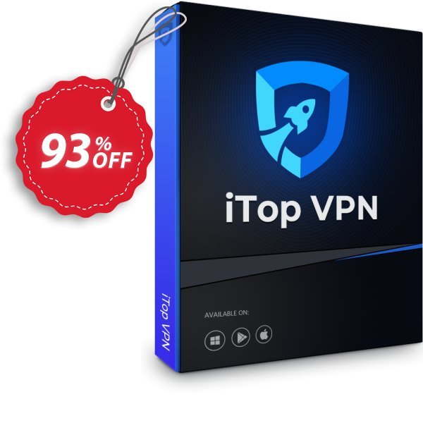 iTop VPN for WINDOWS, 2 Years  Coupon, discount 93% OFF iTop VPN for Windows (2 Years), verified. Promotion: Wonderful offer code of iTop VPN for Windows (2 Years), tested & approved