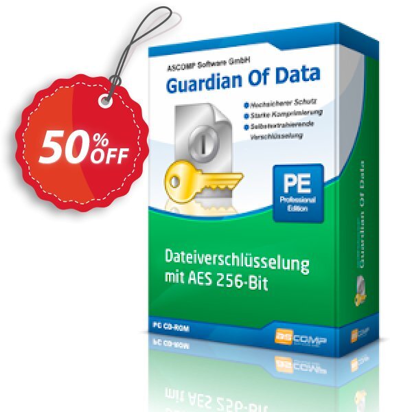 ASCOMP Guardian Of Data PRO Coupon, discount Guardian Of Data full version now only $9.95 - pay once and use forever. Promotion: