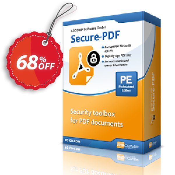 ASCOMP Secure-PDF Coupon, discount 66% OFF ASCOMP Secure-PDF, verified. Promotion: Amazing discount code of ASCOMP Secure-PDF, tested & approved