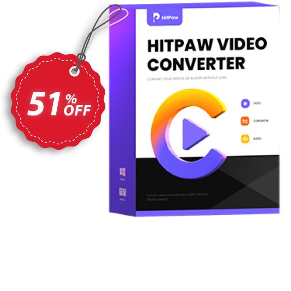 HitPaw Video Converter for MAC, Monthly  Coupon, discount 50% OFF HitPaw Video Converter for MAC (1 month), verified. Promotion: Impressive deals code of HitPaw Video Converter for MAC (1 month), tested & approved