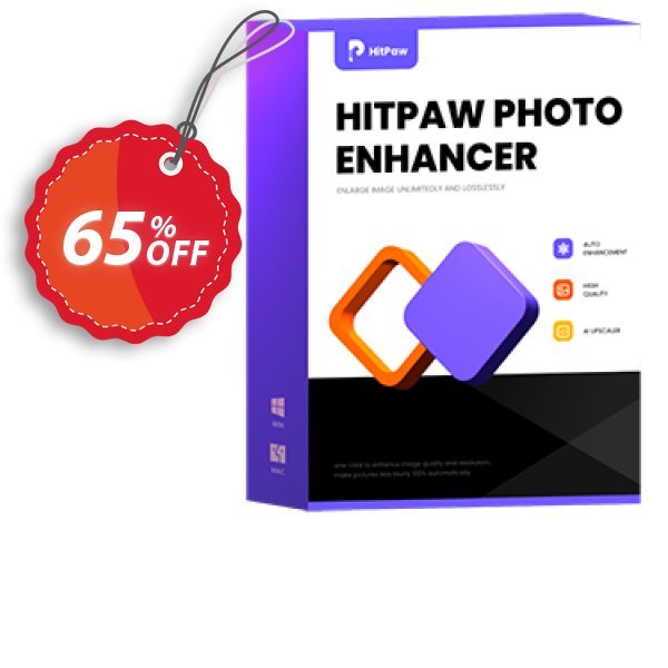 HitPaw Photo Enhancer, Yearly  Coupon, discount 65% OFF HitPaw Photo Enhancer (1 year), verified. Promotion: Impressive deals code of HitPaw Photo Enhancer (1 year), tested & approved