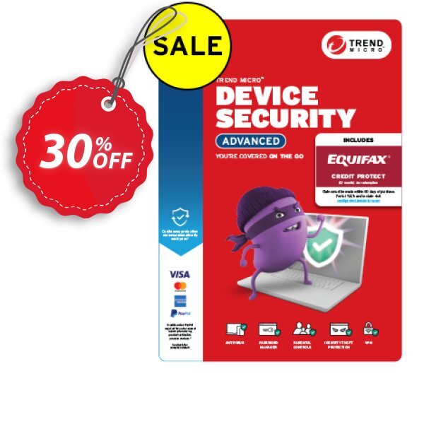 Trend Micro Device Security Advanced Coupon, discount 30% OFF Trend Micro Device Security Advanced, verified. Promotion: Wondrous sales code of Trend Micro Device Security Advanced, tested & approved