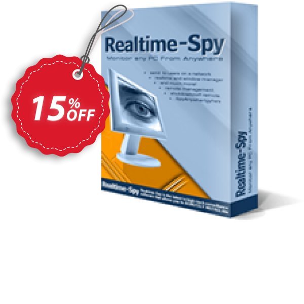 Spytech Realtime-Spy PLUS Coupon, discount 15% OFF Spytech Realtime-Spy PLUS Oct 2024. Promotion: Super discounts code of Spytech Realtime-Spy PLUS, tested in October 2024