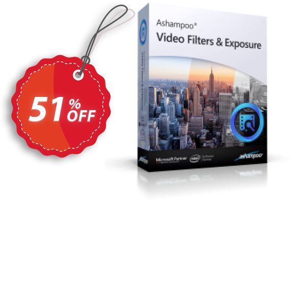 Ashampoo Video Filters and Exposure Coupon, discount 50% OFF Ashampoo Video Filters and Exposure, verified. Promotion: Wonderful discounts code of Ashampoo Video Filters and Exposure, tested & approved