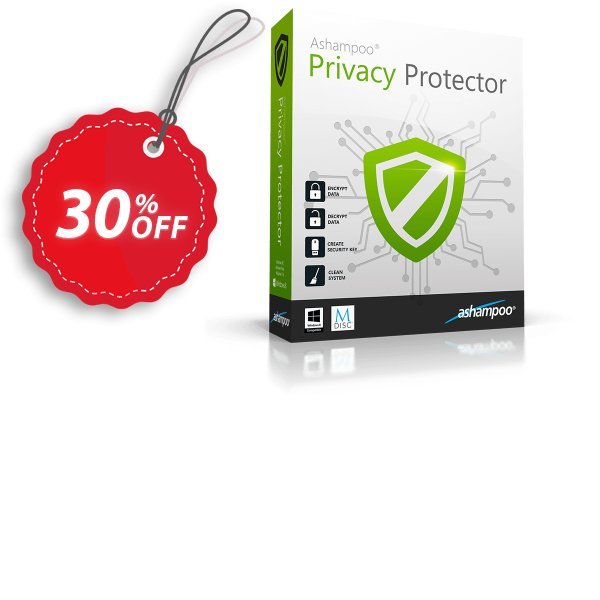 Ashampoo Privacy Protector Coupon, discount 30% OFF Ashampoo® Privacy Protector. Promotion: 