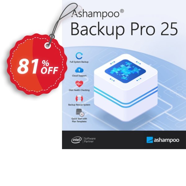 Ashampoo Backup Pro 25 Coupon, discount 80% OFF Ashampoo Backup Pro 17, verified. Promotion: Wonderful discounts code of Ashampoo Backup Pro 17, tested & approved