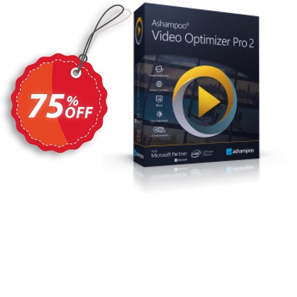 Ashampoo Video Optimizer Pro 2 Coupon, discount 75% OFF Ashampoo Video Optimizer Pro 2, verified. Promotion: Wonderful discounts code of Ashampoo Video Optimizer Pro 2, tested & approved