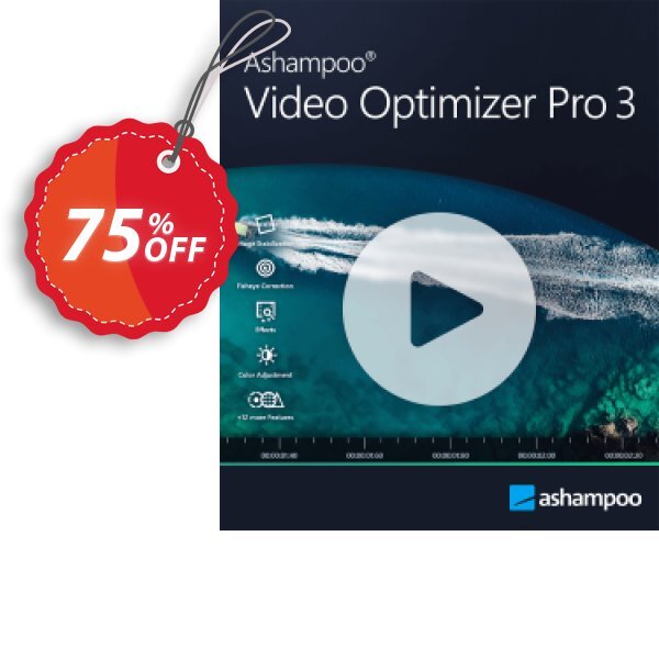 Ashampoo Video Optimizer Pro 2 Coupon, discount 75% OFF Ashampoo Video Optimizer Pro 2, verified. Promotion: Wonderful discounts code of Ashampoo Video Optimizer Pro 2, tested & approved