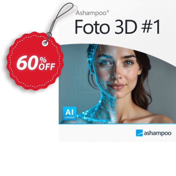 Ashampoo Foto 3D Coupon, discount Download version | You save 50% off RRP | Lifetime license. Promotion: