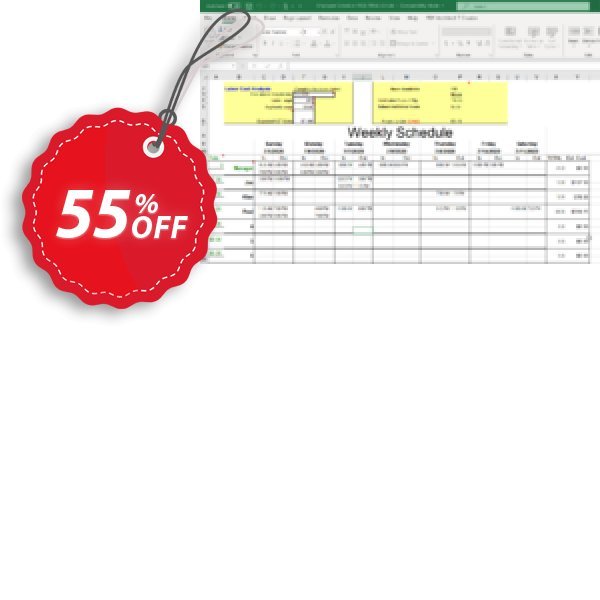 Employee Scheduler for Excel Coupon, discount 52% OFF Employee Scheduler for Excel, verified. Promotion: Best discounts code of Employee Scheduler for Excel, tested & approved