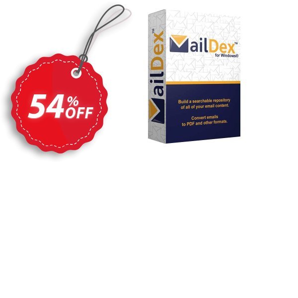 MailDex Coupon, discount 54% OFF MailDex, verified. Promotion: Best discounts code of MailDex, tested & approved