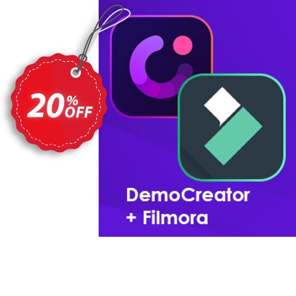 Bundle: Wondershare DemoCreator + Filmora Coupon, discount Halloween Sale | Get Up to 20% OFF. Promotion: Wondrous discounts code of Bundle: Wondershare DemoCreator + Filmora, tested & approved