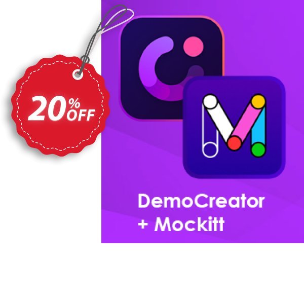 Bundle: Wondershare DemoCreator + Mockitt Coupon, discount 20% OFF Bundle: Wondershare DemoCreator + Mockitt, verified. Promotion: Wondrous discounts code of Bundle: Wondershare DemoCreator + Mockitt, tested & approved