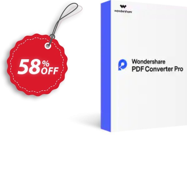 Wondershare PDF Converter Pro, Lifetime  Coupon, discount Back to School-30% OFF PDF editing tool. Promotion: 