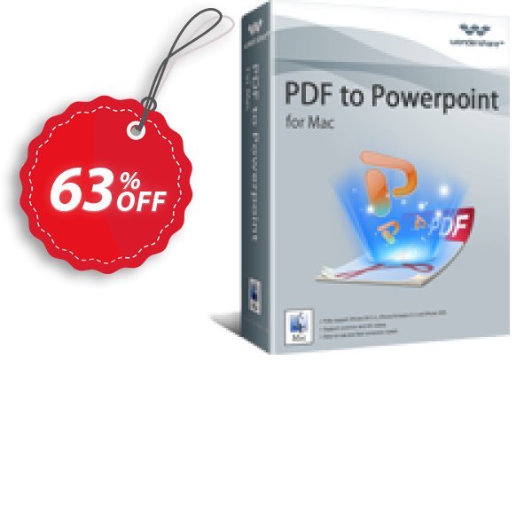 Wondershare PDF to PowerPoint for MAC Coupon, discount Winter Sale 30% Off For PDF Software. Promotion: 