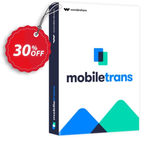 Wondershare MobileTrans, Lifetime Plan  Coupon, discount MT 30% OFF. Promotion: Big sales code of MobileTrans (Lifetime License) 2024