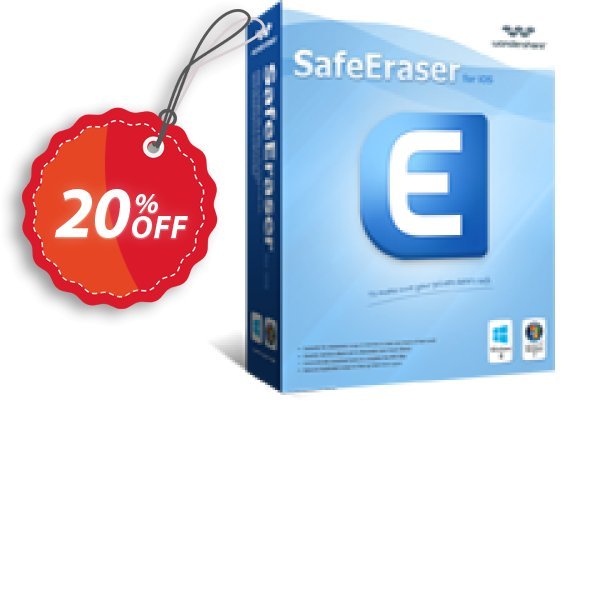 Wondershare SafeEraser Coupon, discount Halloween Sale | Get Up to 20% OFF. Promotion: