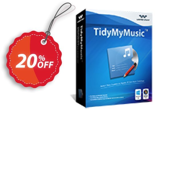 Wondershare Tidymymusic Coupon, discount Back to School 2024. Promotion: 