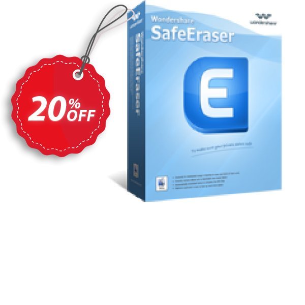 Wondershare SafeEraser for MAC Coupon, discount Halloween Sale | Get Up to 20% OFF. Promotion: