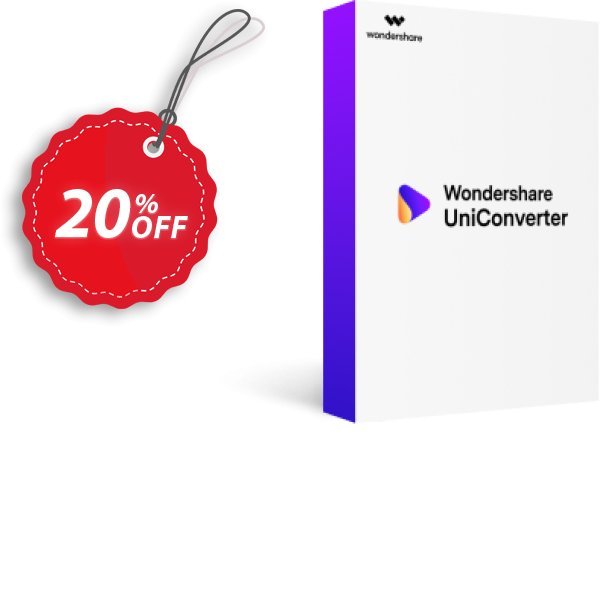 Wondershare UniConverter for MAC, 2 Years  Coupon, discount 20% OFF Wondershare UniConverter for MAC (2 Years), verified. Promotion: Wondrous discounts code of Wondershare UniConverter for MAC (2 Years), tested & approved