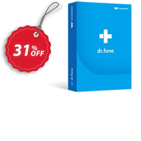 dr.fone - Phone Transfer, iOS & Android  Coupon, discount Dr.fone 20% off. Promotion: 30% Wondershare Software (8799)