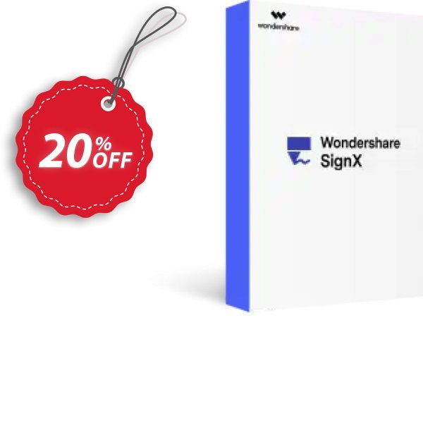 Wondershare SignX Coupon, discount Wondershare SignX staggering offer code 2024. Promotion: 30% Wondershare Software (8799)