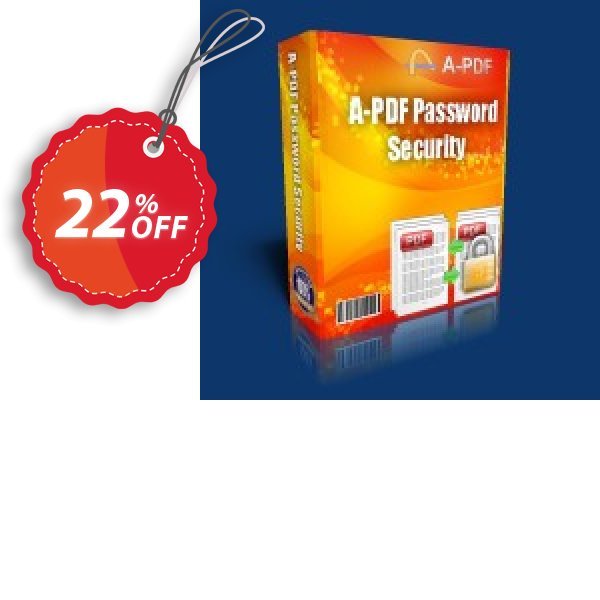 A-PDF Password Security for MAC Coupon, discount A-PDF Coupon (9891). Promotion: 20% IVS and A-PDF