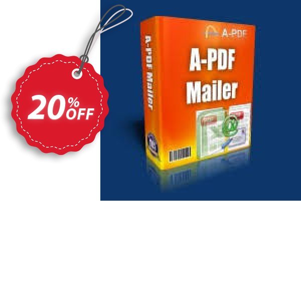 A-PDF Mailer Coupon, discount A-PDF Coupon (9891). Promotion: 20% IVS and A-PDF