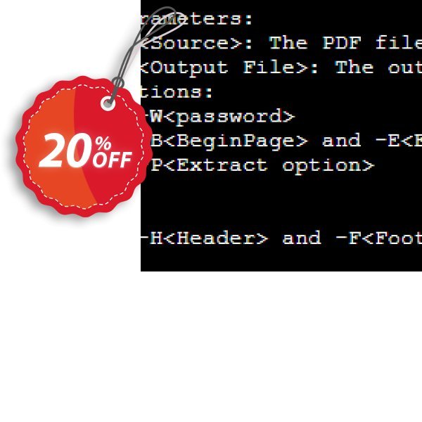 A-PDF Text Extractor Command Line Coupon, discount A-PDF Coupon (9891). Promotion: PTCMD console discount