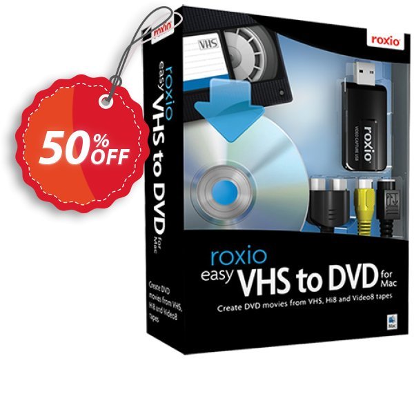 Roxio Easy VHS to DVD 3 Plus for MAC Coupon, discount 50% OFF Roxio Easy VHS to DVD 3 Plus for MAC, verified. Promotion: Excellent discounts code of Roxio Easy VHS to DVD 3 Plus for MAC, tested & approved