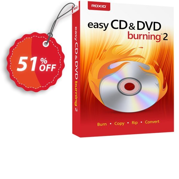 Roxio Easy CD & DVD Burning 2 Coupon, discount 15% OFF Roxio Easy CD & DVD Burning 2, verified. Promotion: Excellent discounts code of Roxio Easy CD & DVD Burning 2, tested & approved