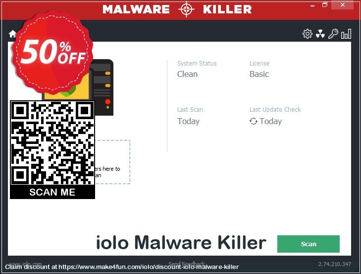 Iolo malware killer coupon codes for Mom's Day with 55% OFF, May 2024 - Make4fun