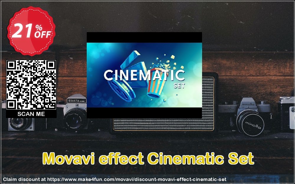 Movavi effect cinematic set coupon codes for Smooch Day with 25% OFF, March 2024 - Make4fun