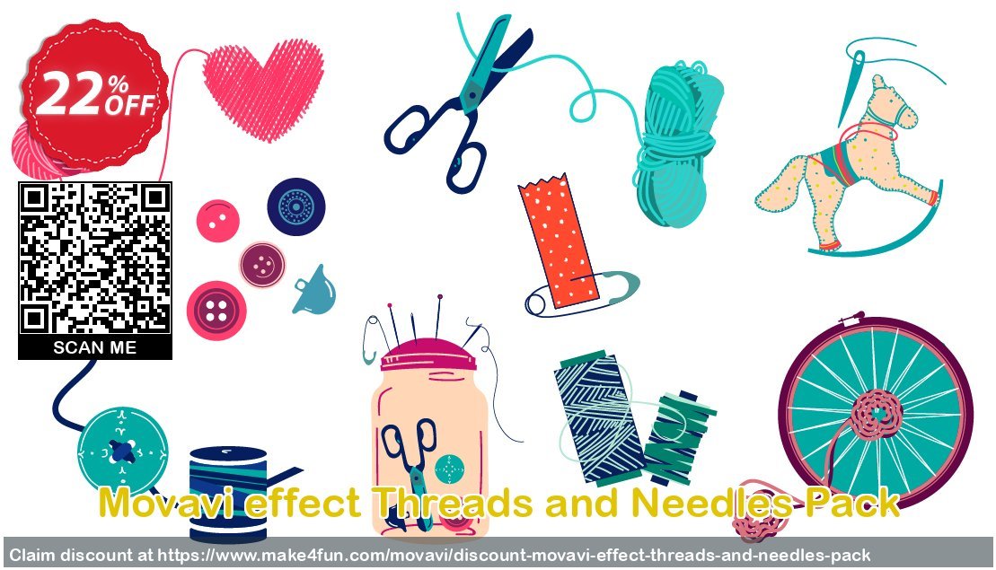 Movavi effect threads and needles pack coupon codes for #mothersday with 25% OFF, May 2024 - Make4fun