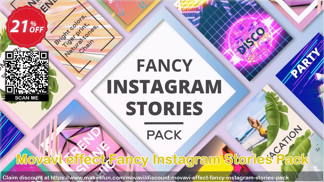 Movavi Effect Fancy Instagram Stories Pack coupon codes for May Celebrations with 25% OFF, May 2025 - Make4fun