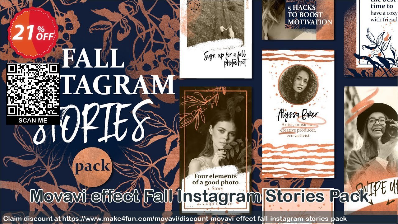 Movavi Effect Fall Instagram Stories Pack coupon codes for Mom's Day with 25% OFF, May 2025 - Make4fun